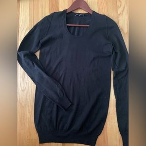 Theory 100% cotton black sweater